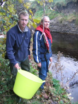 Stocking a river