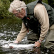 Salmon and trout fishing